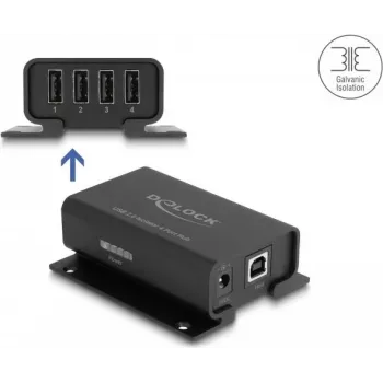 DeLOCK 64226 sériový konvertor/repeater/izolátor USB 2.0 čierna (64226)