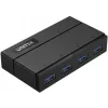 UNITEK Y-HB03001 rozbočovač USB 3.2 Gen 1 (3.1 Gen 1) Type-B 5000 Mbit/s čierny