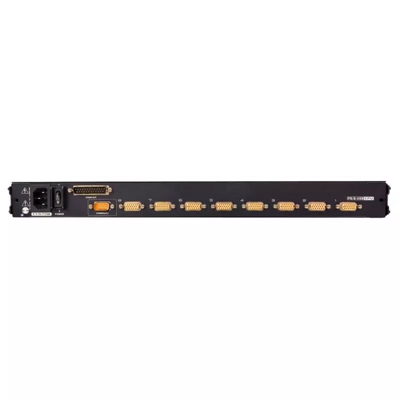 ATEN CL5708MW 43cm široký LCD KVM prepínač, USB-PS/2, VGA, 8 portov, UK-layout