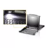 ATEN CL5708MW 43cm široký LCD KVM prepínač, USB-PS/2, VGA, 8 portov, UK-layout