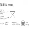 Kempingová stolička Tarifa 44143 (tmavosivá/modrá, trojnožka)