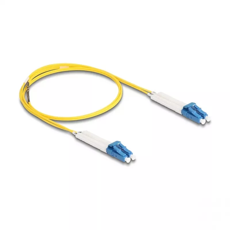 Delock optický kábel LC Duplex na LC Duplex Singlemode OS2 uhlový 1 m