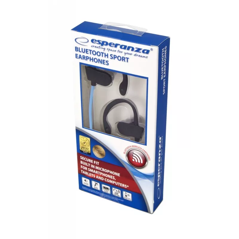 Bluetooth slúchadlá čierna/modrá