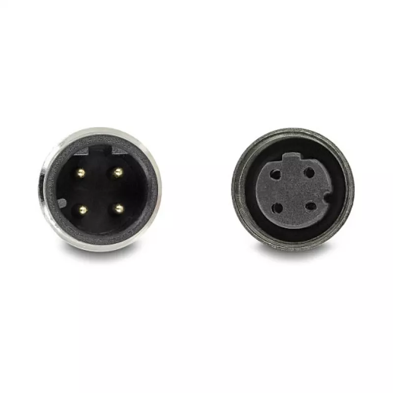 Delock M12 kábel D-kódovaný 4 Pin konektor samec na konektor samica PVC 1 m