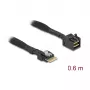 Delock kábel Mini SAS HD SFF-8643 na tenký SAS SFF-8654 4i 60 cm