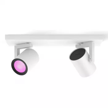 Philips Hue White&Col. Amb. Argenta Spot 2flg. biela 2x4,2W.