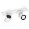 Philips Hue White&Col. Amb. Argenta Spot 2flg. biela 2x4,2W.