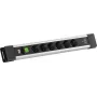 BACHMANN CONNECTUS 6xCEE7/3 1x vypínač, 1xUSB C/C 65W L=2,0m CEE7/7 Sivá (BM0022776)