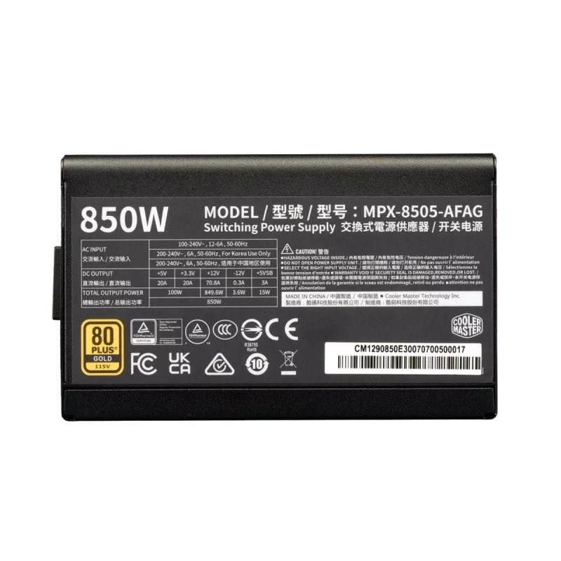 Modulárny napájací zdroj Elite Gold 850W ATX 3.1 80 Plus Gold