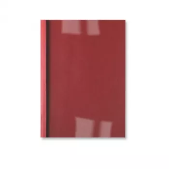 GBC LeatherGrain ThermaBind obálky 3 mm červené (100), A4, červená, transparentná, matná, 30 listov, 3 mm, 297 mm