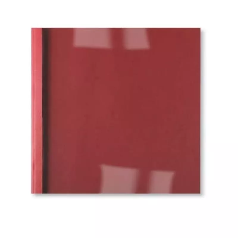 GBC LeatherGrain ThermaBind obálky 3 mm červené (100), A4, červená, transparentná, matná, 30 listov, 3 mm, 297 mm