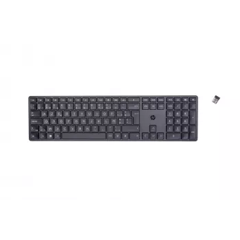 HP 450 programovateľná bezdrôtová klávesnica RF Wireless + USB AZERTY belgická čierna