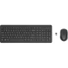 HP 330 Wireless kombinácia myši a klávesnice, plná veľkosť (100%), bezdrôtová, RF Wireless, čierna, myš súčasťou