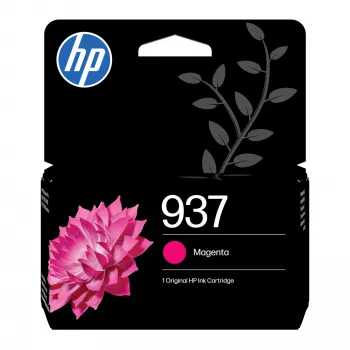 HP 937 purpurová originálna atramentová kazeta, štandardná výťažnosť, purpurová, 1 ks, 800 strán, jednotlivé balenie