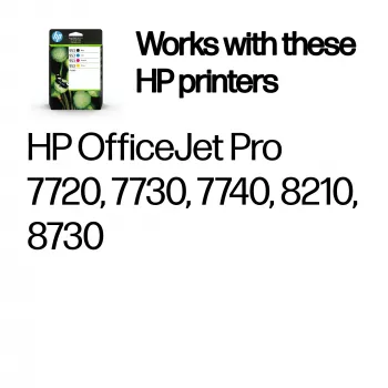 HP 953 4 ks balenie čierna/azúrová/purpurová/žltá originálne atramentové kazety