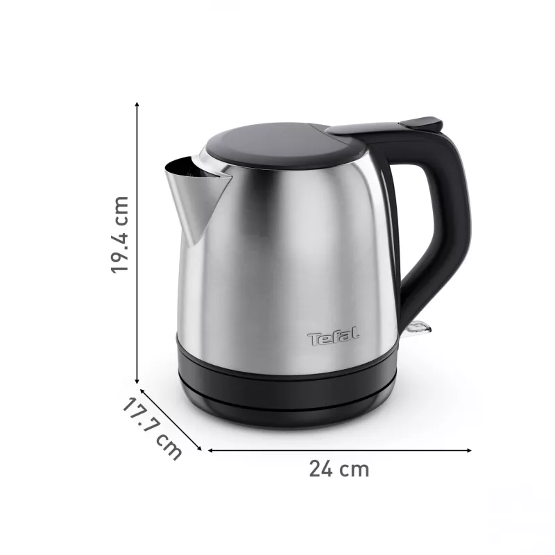 Tefal Subito Mini KO5S2DE0 kanvica 1 l 2400 W čierna, nehrdzavejúca oceľ