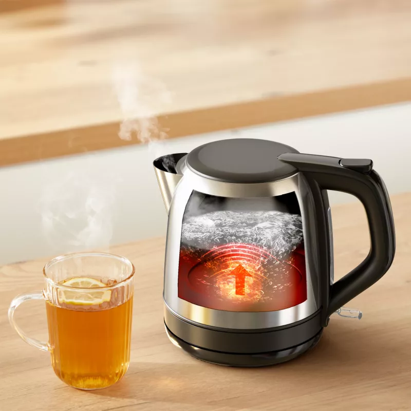 Tefal Subito Mini KO5S2DE0 kanvica 1 l 2400 W čierna, nehrdzavejúca oceľ