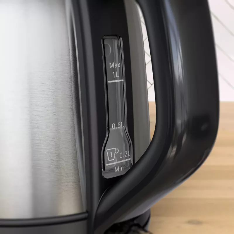 Tefal Subito Mini KO5S2DE0 kanvica 1 l 2400 W čierna, nehrdzavejúca oceľ