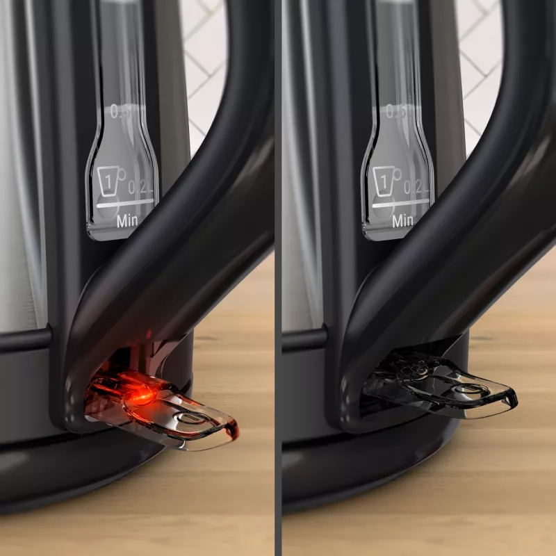 Tefal Subito Mini KO5S2DE0 kanvica 1 l 2400 W čierna, nehrdzavejúca oceľ