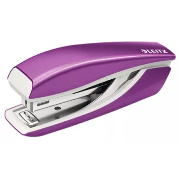 Leitz NeXXt WOW mini kovová zošívačka, 10 listov, fialová, P2, kov, plast, 80 g/m², 3,5 cm