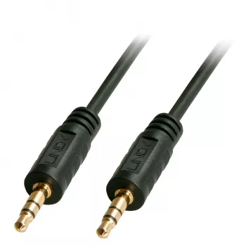 Lindy 20m prémiový audio 3,5mm kábel, 3,5mm, konektor samec, 3,5mm, konektor samec, 20 m, čierny