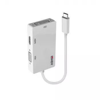 Lindy USB Type-C na Triple Display konvertor, 3840 x 2160 pixelov