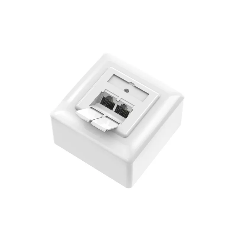 Hama 00300029 sieťová zásuvka 2 x RJ-45 biela
