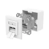 Hama 00300029 sieťová zásuvka 2 x RJ-45 biela