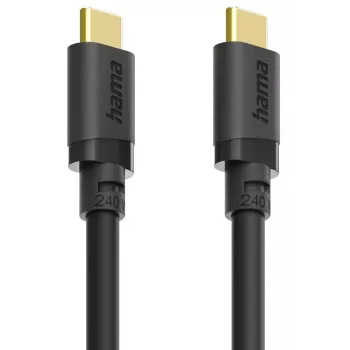 Hama 00202009 USB kábel USB 3.2 Gen 1 (3.1 Gen 1) 1,5 m USB C 5 Gbit/s 240 W čierna