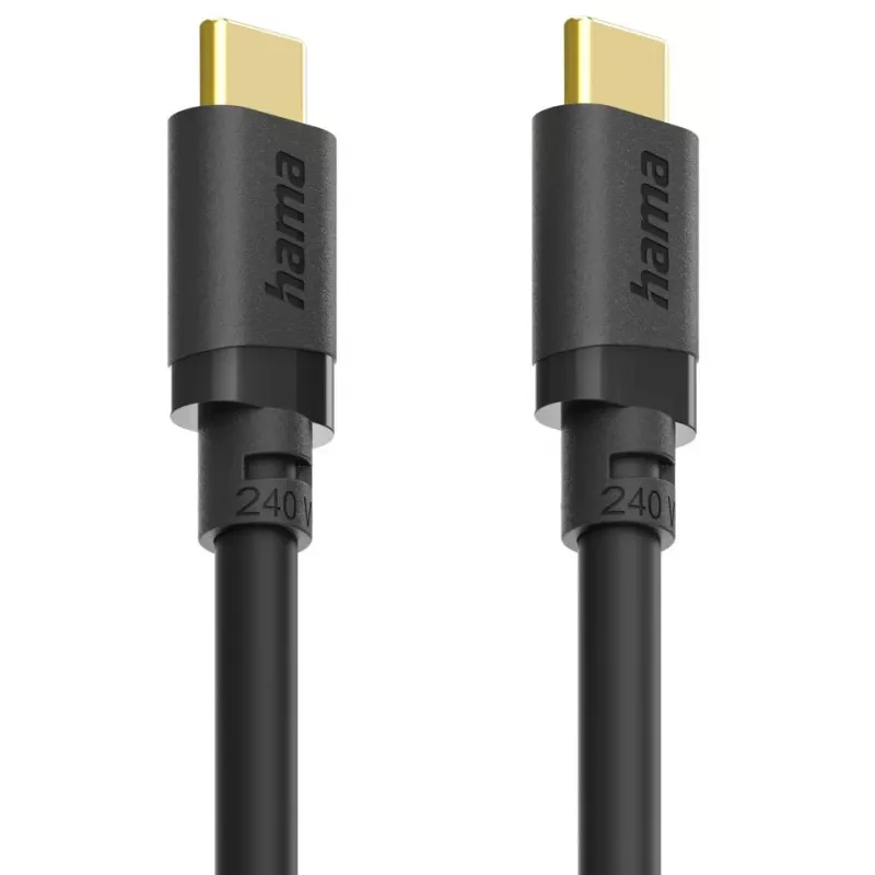 Hama 00202009 USB kábel USB 3.2 Gen 1 (3.1 Gen 1) 1,5 m USB C 5 Gbit/s 240 W čierny