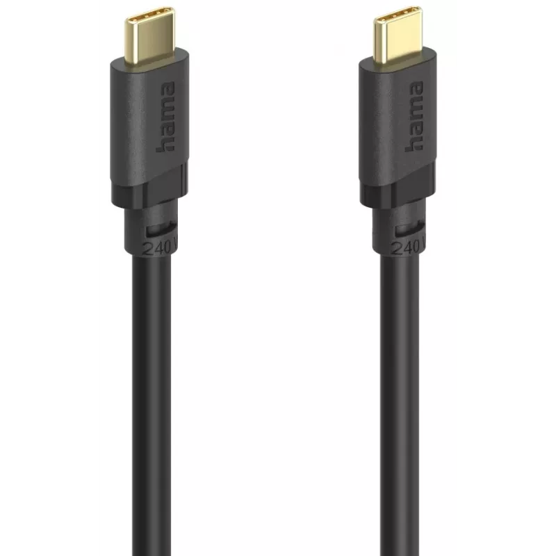Hama 00202009 USB kábel USB 3.2 Gen 1 (3.1 Gen 1) 1,5 m USB C 5 Gbit/s 240 W čierny