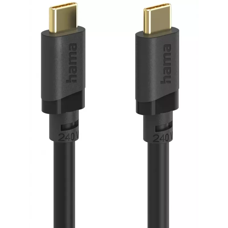 Hama 00202009 USB kábel USB 3.2 Gen 1 (3.1 Gen 1) 1,5 m USB C 5 Gbit/s 240 W čierny