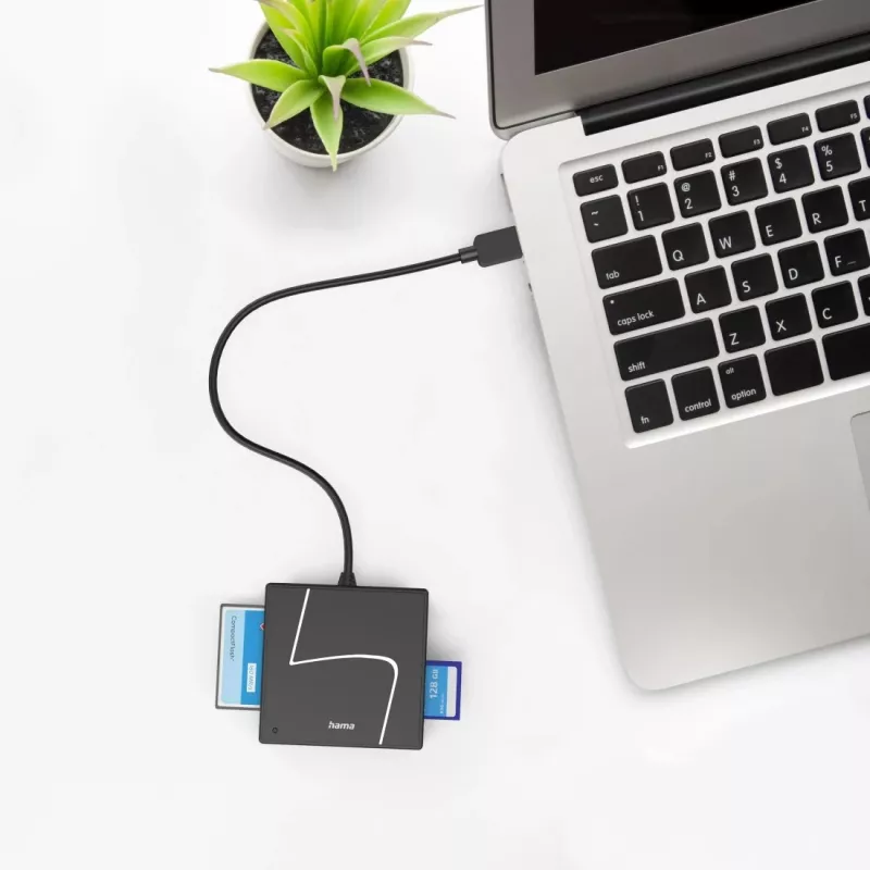 Hama 00200148 čítačka kariet USB 3.2 Gen 1 (3.1 Gen 1) Type-A/Type-C čierna