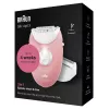 Braun Silk-epil 3-277 epilátor, biela/ružová