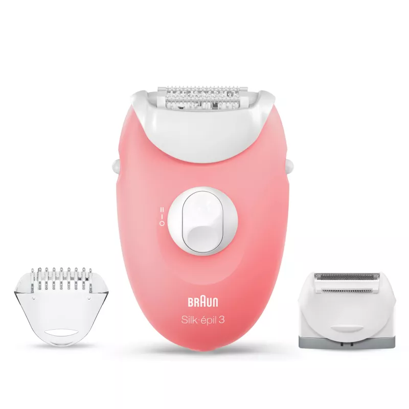 Braun Silk-epil 3-277 epilátor, biela/ružová