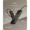 ICY BOX Spade Dock 4038, 7-in-1 dokovacia stanica s LCD displejom a PD 100 W