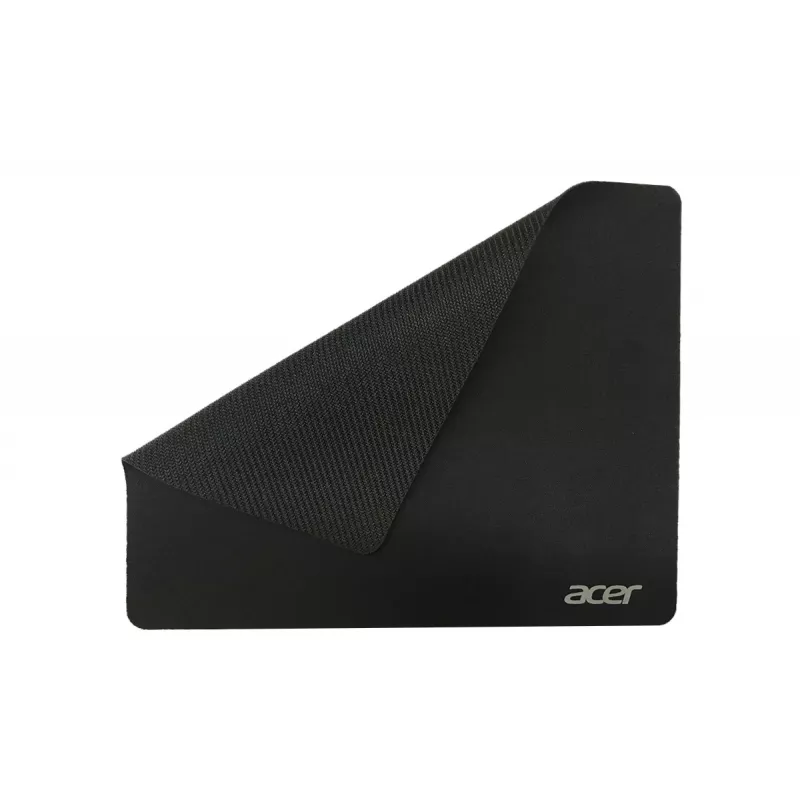 Acer Essential podložka pod myš, čierna, jednofarebná, textil, jersey, guma, protišmyková spodná strana