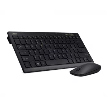 Acer Chrome combo sada, klávesnica, myš súčasťou, univerzálna, RF Wireless, QWERTY, čierna