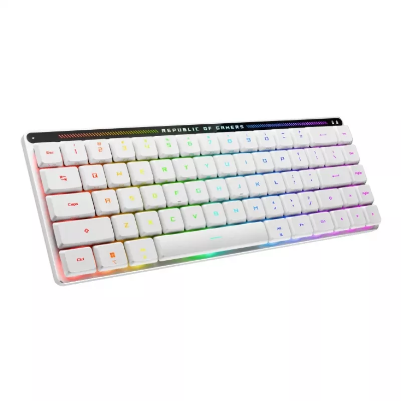 ASUS ROG Falchion RX Low Profile klávesnica herná USB + HF Wireless + Bluetooth biela