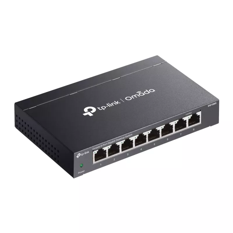 TP-Link Omada DS108G sieťový switch Unmanaged Gigabit Ethernet (10/100/1000) čierny