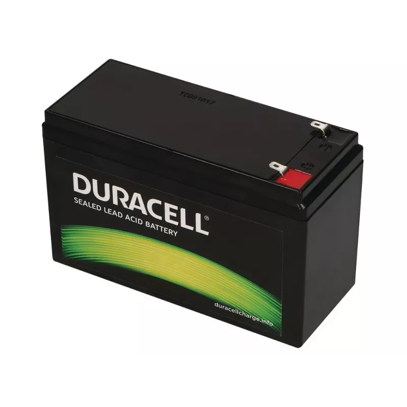 Duracell 12V 7Ah VRLA batéria, uzavretá olovená (VRLA), 12 V, 7 Ah, 84 Wh, čierna, 2,02 kg