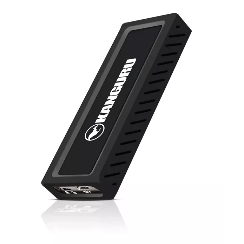 iStorage Kanguru UltraLock Superspeed+ USB-C M.2 NVMe externé SSD 1 TB | bezpečný prenosný solid-state disk | fyzický prepínač ochrany proti zápisu | bezpečný firmware | TAA-kompatibilné |