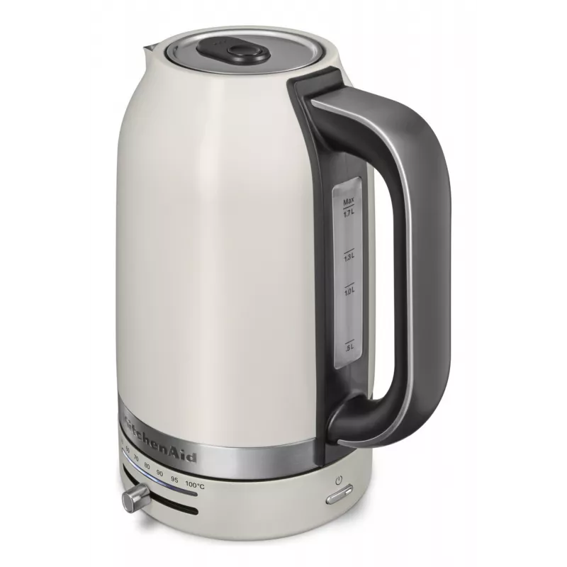 KitchenAid 5KEK1701EPL elektrická kanvica 1,7 l 2400 W čierna, nehrdzavejúca oceľ, biela