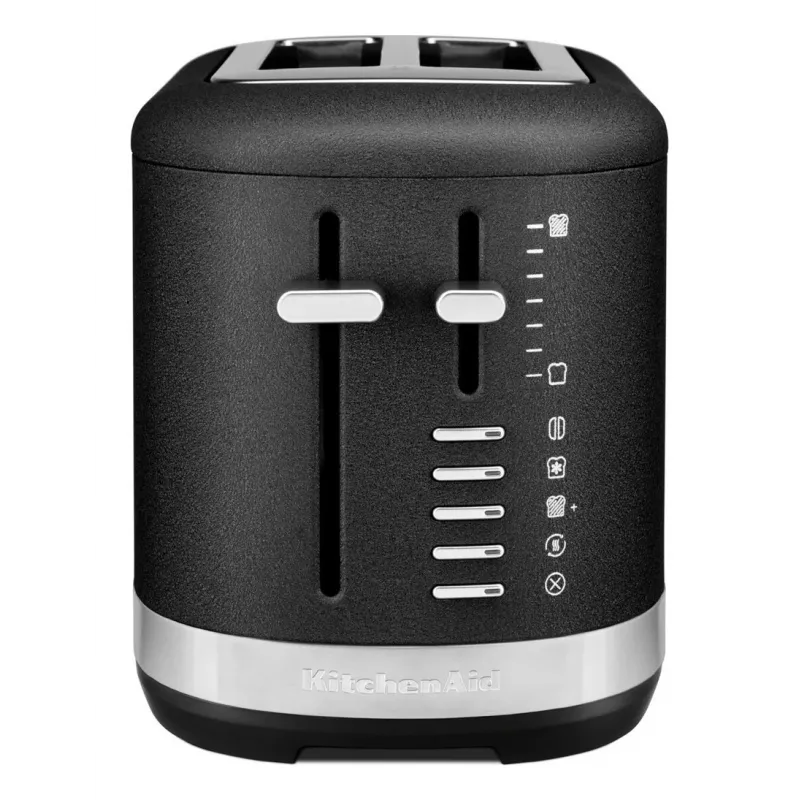 KitchenAid 859711684250 toaster 7 2 plátky 980 W čierna, nehrdzavejúca oceľ
