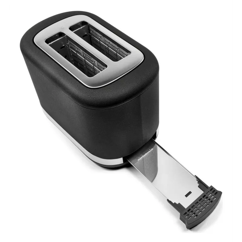 KitchenAid 859711684250 toaster 7 2 plátky 980 W čierna, nehrdzavejúca oceľ