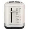 KitchenAid 859711684260 toaster 7 2 plátky 980 W čierna, nehrdzavejúca oceľ, biela