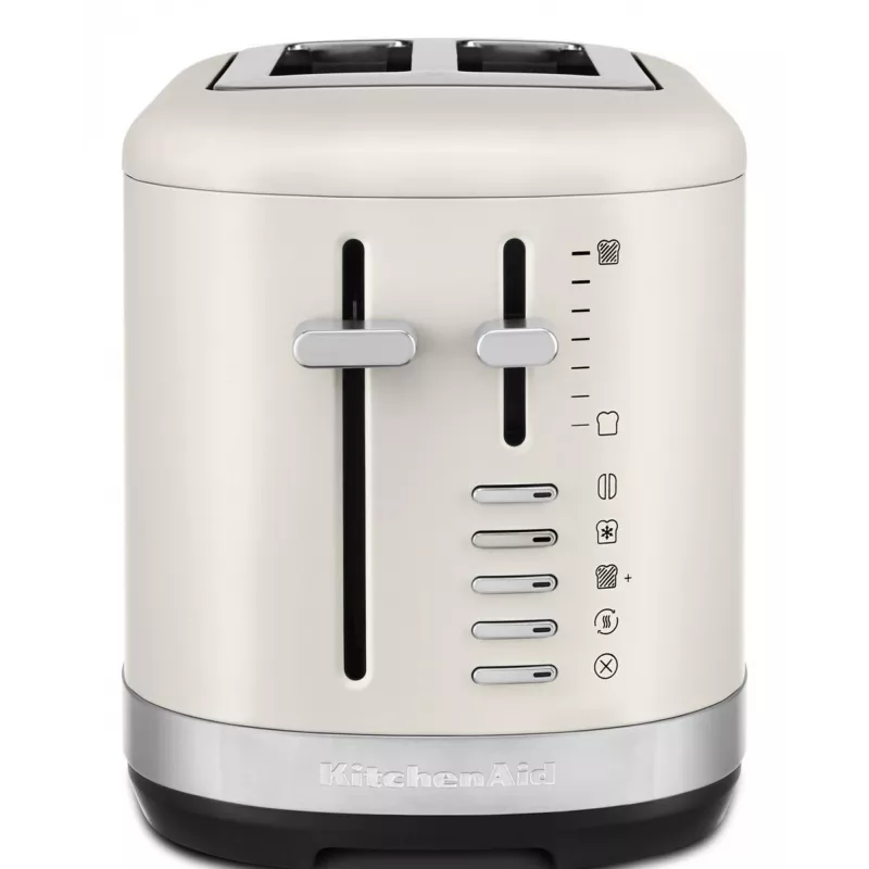 KitchenAid 859711684260 toaster 7 2 plátky 980 W čierna, nehrdzavejúca oceľ, biela