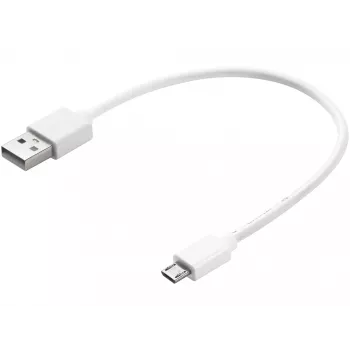 Sandberg MicroUSB Sync/nabíjací kábel 0,2 m, 0,2 m, USB A, Micro-USB B, USB 2.0, biely