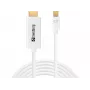 Sandberg MiniDP 1.2 > HDMI 4K 2m, 2 m, Mini DisplayPort, HDMI, konektor samec, konektor samec, biela