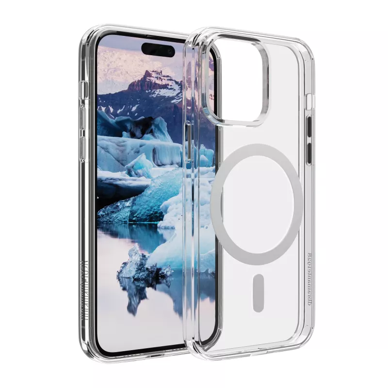 dbramante1928 Iceland Pro kompatibilné s MagSafe – iPhone 15 Pro Max, puzdro, Apple, iPhone 15 Pro Max, transparentná, biela